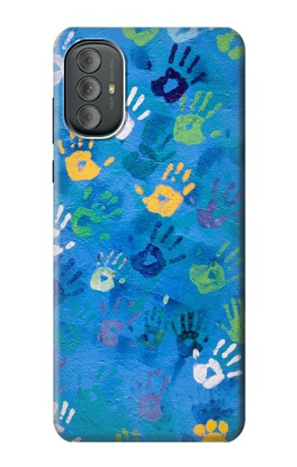 W3403 Hand Print Hard Case and Leather Flip Case For Motorola Moto G Power 2022, G Play 2023