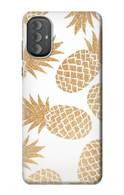 W3718 Seamless Pineapple Hard Case and Leather Flip Case For Motorola Moto G Power 2022, G Play 2023