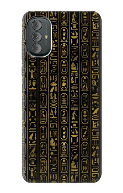 W3869 Ancient Egyptian Hieroglyphic Hard Case and Leather Flip Case For Motorola Moto G Power 2022, G Play 2023