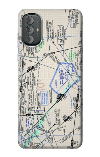 W3882 Flying Enroute Chart Hard Case and Leather Flip Case For Motorola Moto G Power 2022, G Play 2023