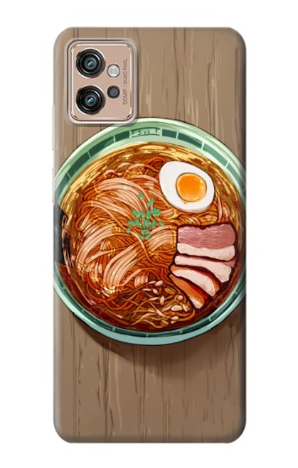 W3756 Ramen Noodles Hard Case and Leather Flip Case For Motorola Moto G32