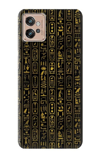 W3869 Ancient Egyptian Hieroglyphic Hard Case and Leather Flip Case For Motorola Moto G32