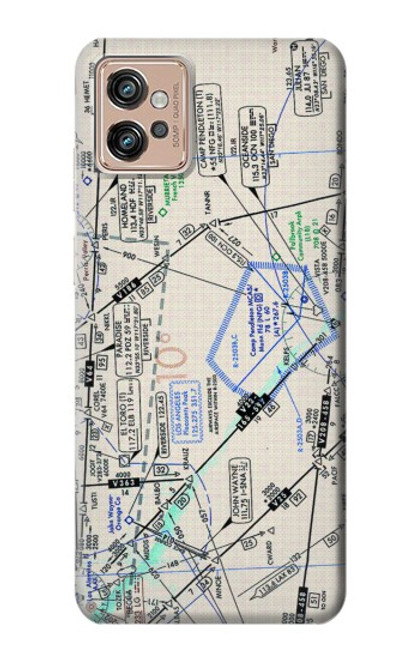 W3882 Flying Enroute Chart Hard Case and Leather Flip Case For Motorola Moto G32