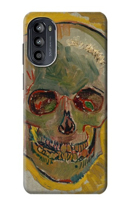 W3359 Vincent Van Gogh Skull Hard Case and Leather Flip Case For Motorola Moto G52, G82 5G