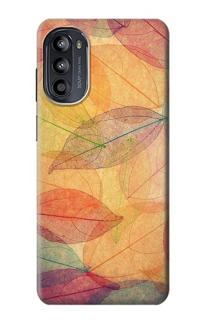 W3686 Fall Season Leaf Autumn Hard Case and Leather Flip Case For Motorola Moto G52, G82 5G