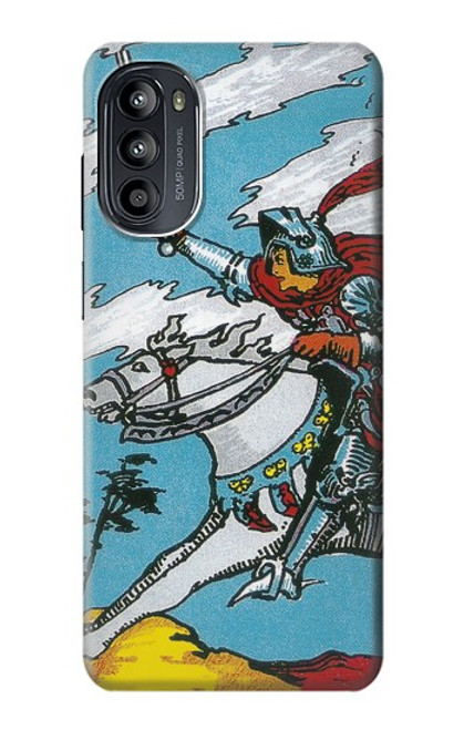 W3731 Tarot Card Knight of Swords Hard Case and Leather Flip Case For Motorola Moto G52, G82 5G