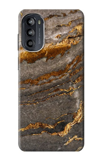 W3886 Gray Marble Rock Hard Case and Leather Flip Case For Motorola Moto G52, G82 5G