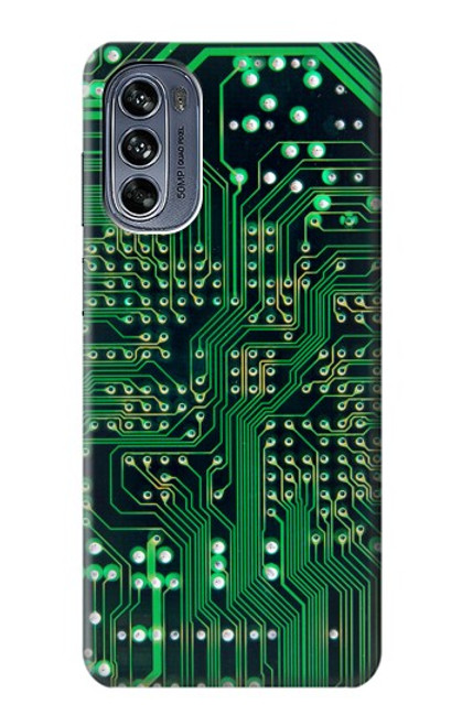 W3392 Electronics Board Circuit Graphic Hard Case and Leather Flip Case For Motorola Moto G62 5G