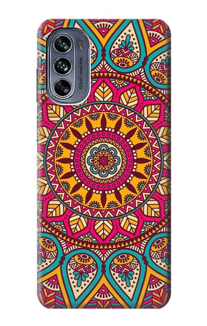 W3694 Hippie Art Pattern Hard Case and Leather Flip Case For Motorola Moto G62 5G