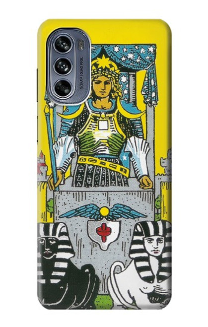 W3739 Tarot Card The Chariot Hard Case and Leather Flip Case For Motorola Moto G62 5G