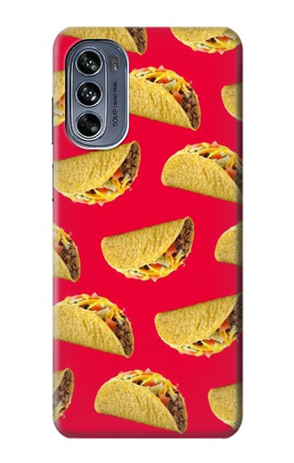 W3755 Mexican Taco Tacos Hard Case and Leather Flip Case For Motorola Moto G62 5G