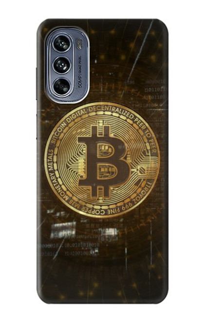 W3798 Cryptocurrency Bitcoin Hard Case and Leather Flip Case For Motorola Moto G62 5G