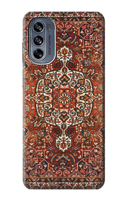 W3813 Persian Carpet Rug Pattern Hard Case and Leather Flip Case For Motorola Moto G62 5G