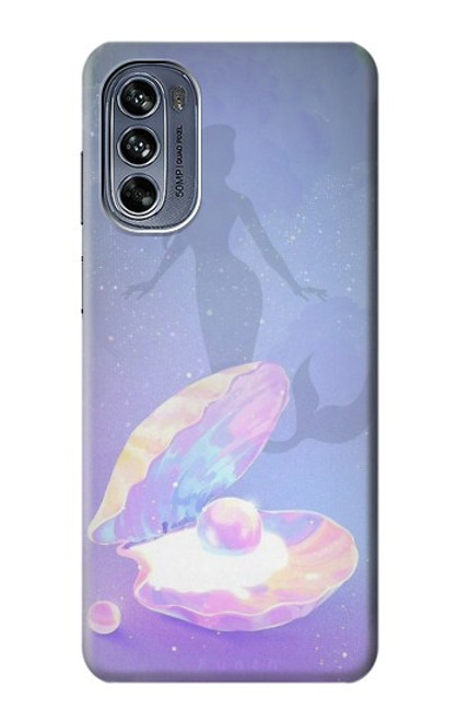 W3823 Beauty Pearl Mermaid Hard Case and Leather Flip Case For Motorola Moto G62 5G