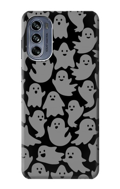 W3835 Cute Ghost Pattern Hard Case and Leather Flip Case For Motorola Moto G62 5G