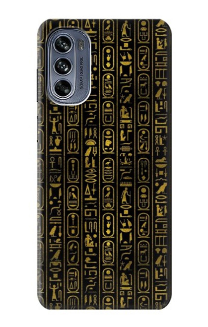 W3869 Ancient Egyptian Hieroglyphic Hard Case and Leather Flip Case For Motorola Moto G62 5G