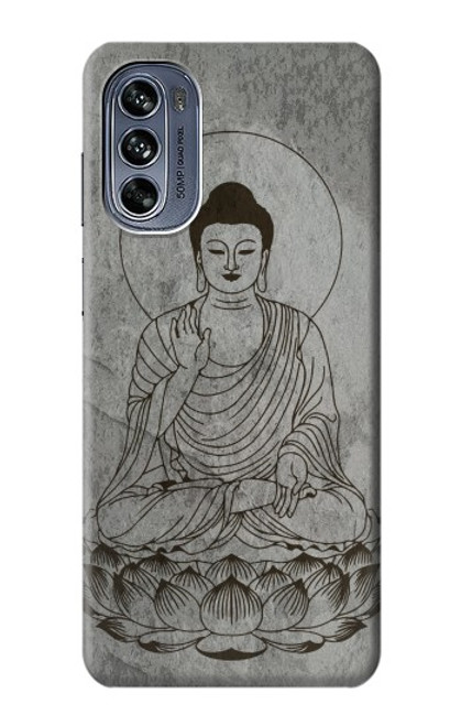 W3873 Buddha Line Art Hard Case and Leather Flip Case For Motorola Moto G62 5G