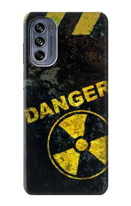 W3891 Nuclear Hazard Danger Hard Case and Leather Flip Case For Motorola Moto G62 5G