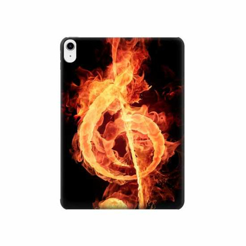 W0493 Music Note Burn Tablet Hard Case For iPad 10.9 (2022)