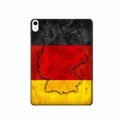 W2935 Germany Flag Map Tablet Hard Case For iPad 10.9 (2022)