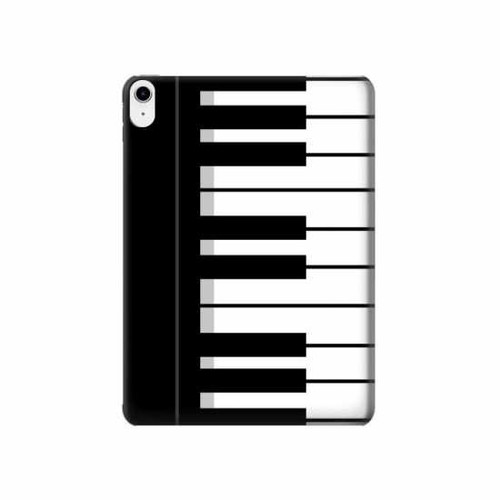 W3078 Black and White Piano Keyboard Tablet Hard Case For iPad 10.9 (2022)