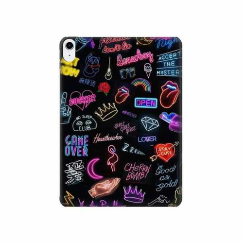 W3433 Vintage Neon Graphic Tablet Hard Case For iPad 10.9 (2022)