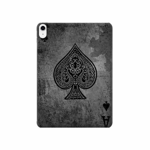 W3446 Black Ace Spade Tablet Hard Case For iPad 10.9 (2022)