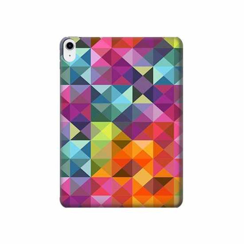 W3477 Abstract Diamond Pattern Tablet Hard Case For iPad 10.9 (2022)