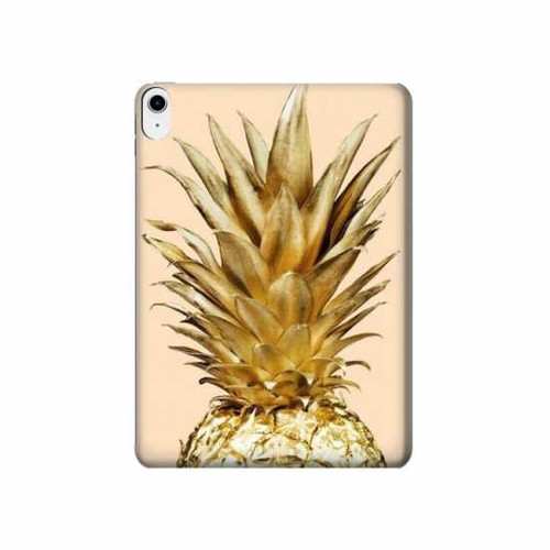 W3490 Gold Pineapple Tablet Hard Case For iPad 10.9 (2022)