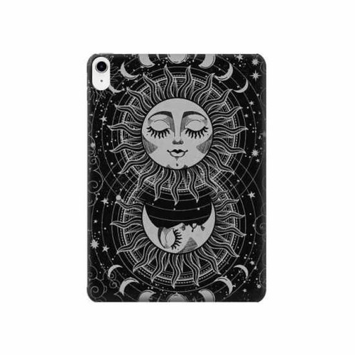 W3854 Mystical Sun Face Crescent Moon Tablet Hard Case For iPad 10.9 (2022)