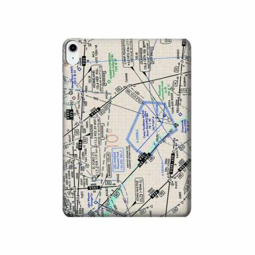 W3882 Flying Enroute Chart Tablet Hard Case For iPad 10.9 (2022)