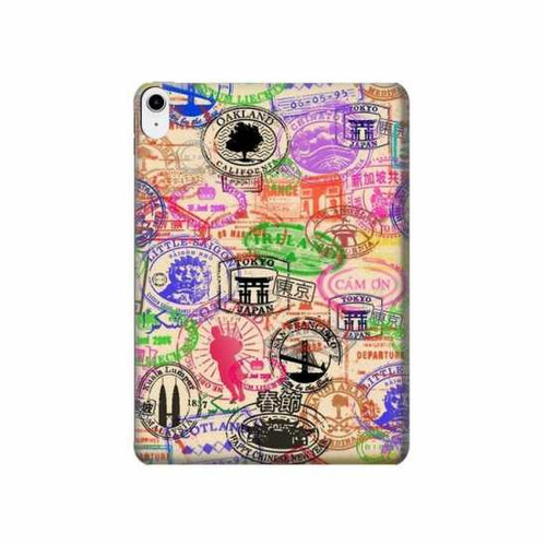 W3904 Travel Stamps Tablet Hard Case For iPad 10.9 (2022)