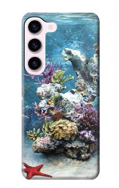 W0227 Aquarium Hard Case and Leather Flip Case For Samsung Galaxy S23