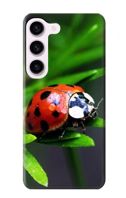 W0263 Ladybug Hard Case and Leather Flip Case For Samsung Galaxy S23