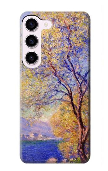 W3339 Claude Monet Antibes Seen from the Salis Gardens Hard Case and Leather Flip Case For Samsung Galaxy S23