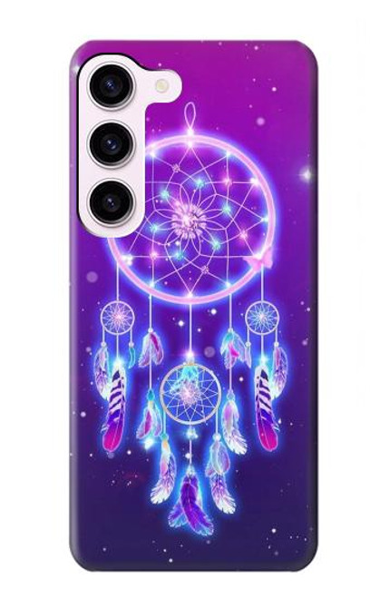 W3484 Cute Galaxy Dream Catcher Hard Case and Leather Flip Case For Samsung Galaxy S23