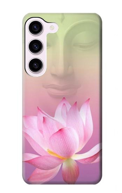 W3511 Lotus flower Buddhism Hard Case and Leather Flip Case For Samsung Galaxy S23