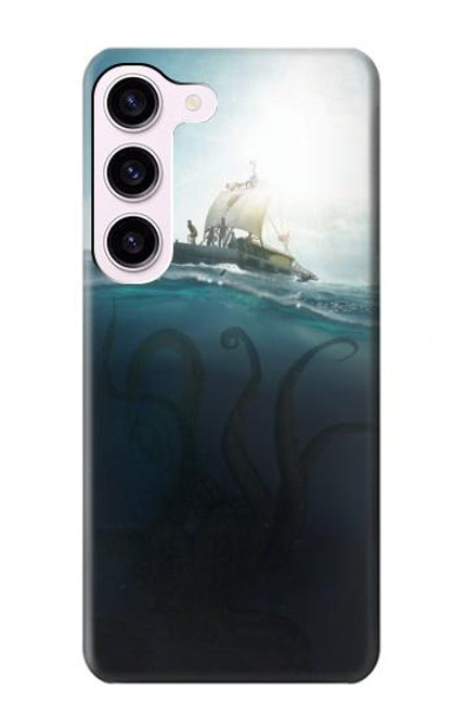 W3540 Giant Octopus Hard Case and Leather Flip Case For Samsung Galaxy S23