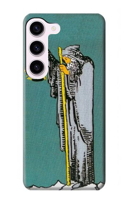 W3741 Tarot Card The Hermit Hard Case and Leather Flip Case For Samsung Galaxy S23