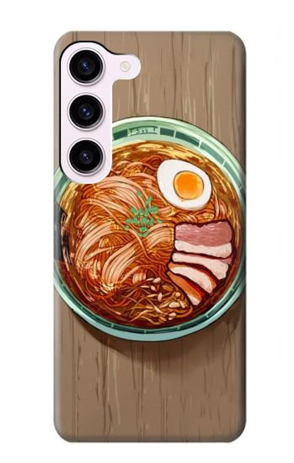 W3756 Ramen Noodles Hard Case and Leather Flip Case For Samsung Galaxy S23