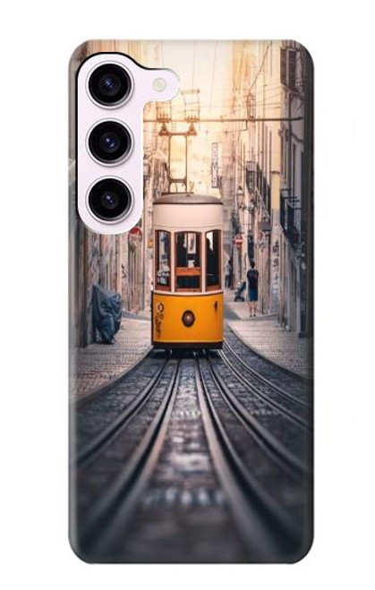 W3867 Trams in Lisbon Hard Case and Leather Flip Case For Samsung Galaxy S23