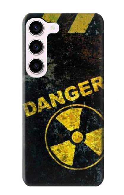 W3891 Nuclear Hazard Danger Hard Case and Leather Flip Case For Samsung Galaxy S23