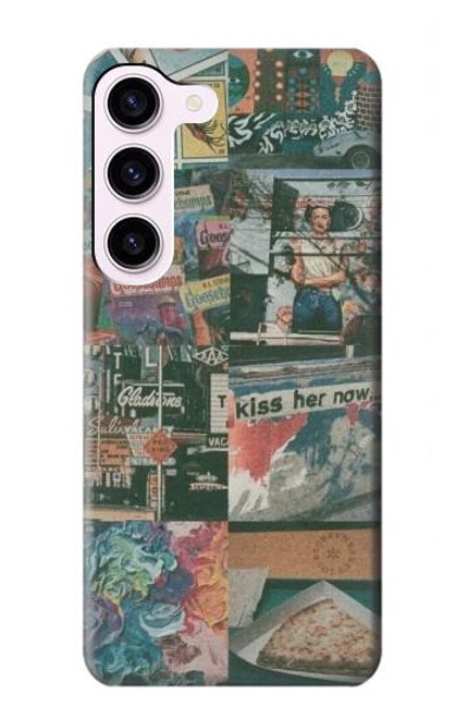 W3909 Vintage Poster Hard Case and Leather Flip Case For Samsung Galaxy S23