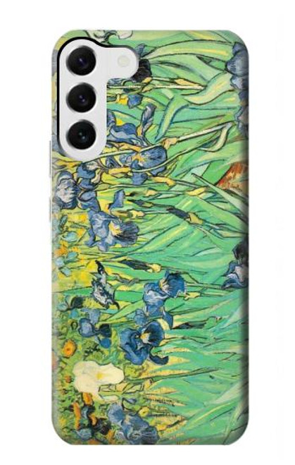 W0210 Van Gogh Irises Hard Case and Leather Flip Case For Samsung Galaxy S23 Plus