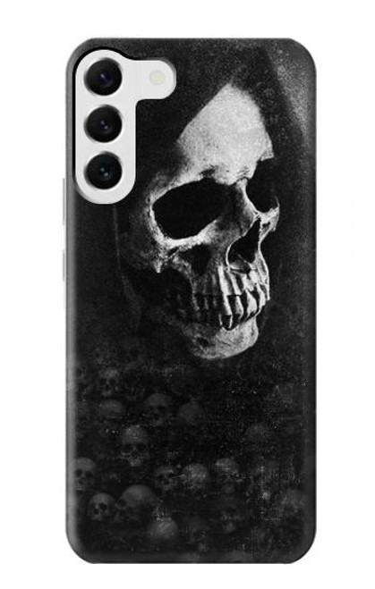 W3333 Death Skull Grim Reaper Hard Case and Leather Flip Case For Samsung Galaxy S23 Plus