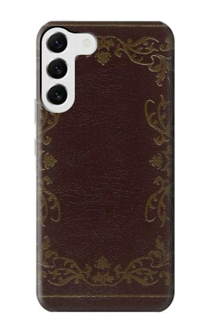 W3553 Vintage Book Cover Hard Case and Leather Flip Case For Samsung Galaxy S23 Plus