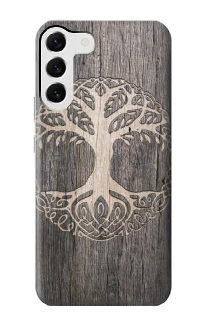 W3591 Viking Tree of Life Symbol Hard Case and Leather Flip Case For Samsung Galaxy S23 Plus