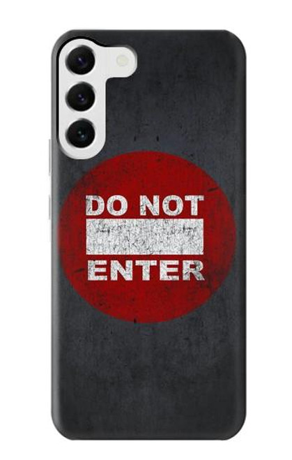 W3683 Do Not Enter Hard Case and Leather Flip Case For Samsung Galaxy S23 Plus