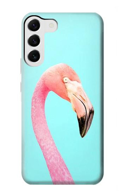 W3708 Pink Flamingo Hard Case and Leather Flip Case For Samsung Galaxy S23 Plus