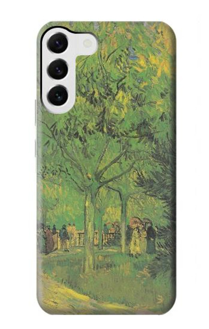 W3748 Van Gogh A Lane in a Public Garden Hard Case and Leather Flip Case For Samsung Galaxy S23 Plus